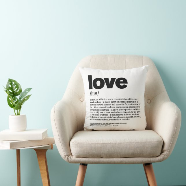 Love Throw Pillow (Chair)
