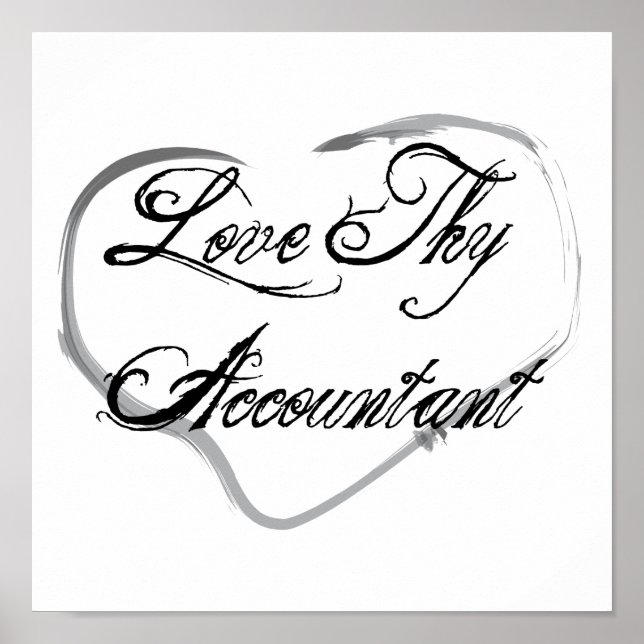 Love Thy Accountant Poster (Front)