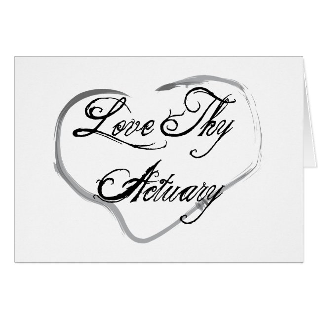 Love Thy Actuary (Front Horizontal)