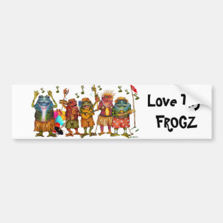 Love Thy Frogz - Bumper Sticker