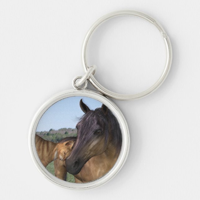 Love Thy Neigh-Purr Keychain (Front)