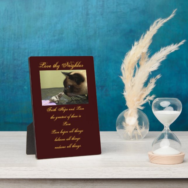 Love thy Neighbour Plaque (Side)