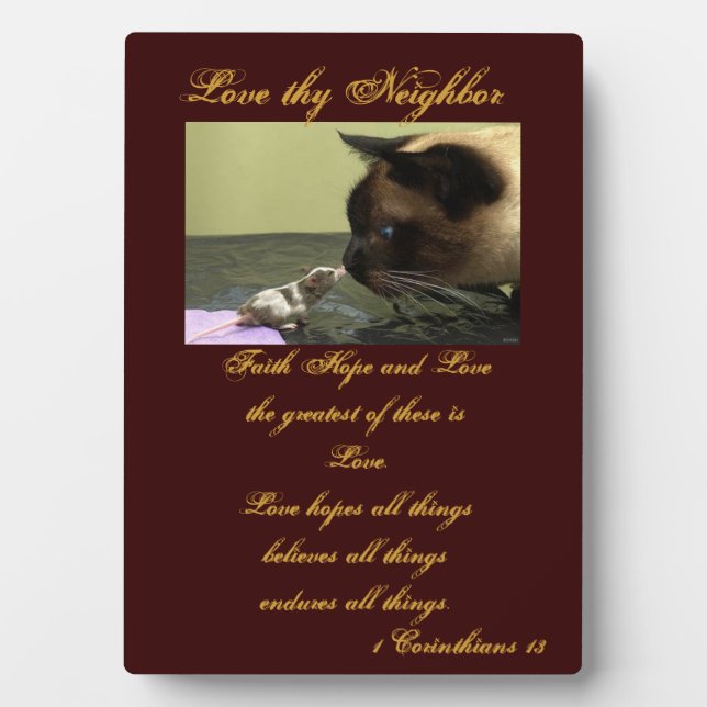 Love thy Neighbour Plaque (Front)