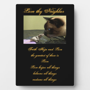 Love thy Neighbour Plaque