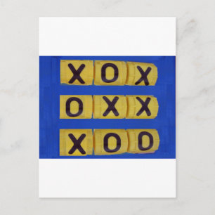 Love Tic-Tac-Toe Postcard