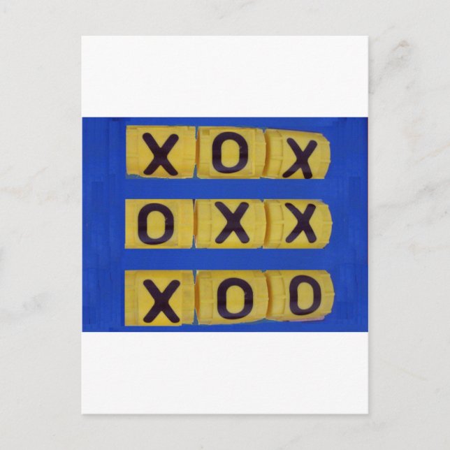 Love Tic-Tac-Toe Postcard (Front)