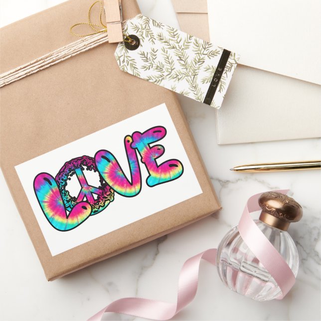 Love tie-dye sticker (Gifting)