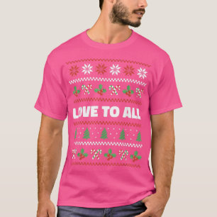 Love to All Ugly Christmas Sweater Candy Canes Xma
