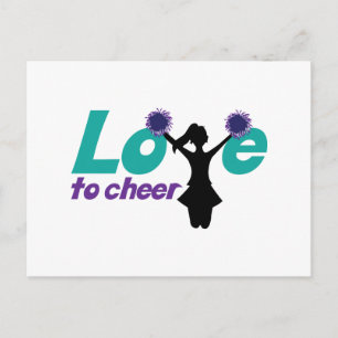 Love To Cheer Postcard