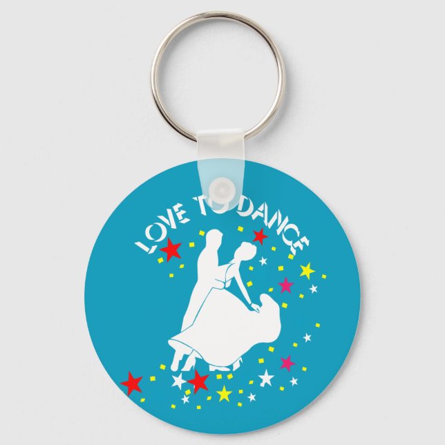 Love to dance keychain (Front)