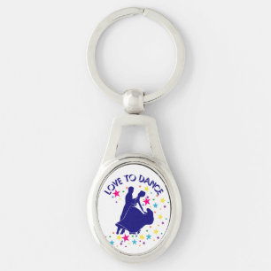Love to dance keychain
