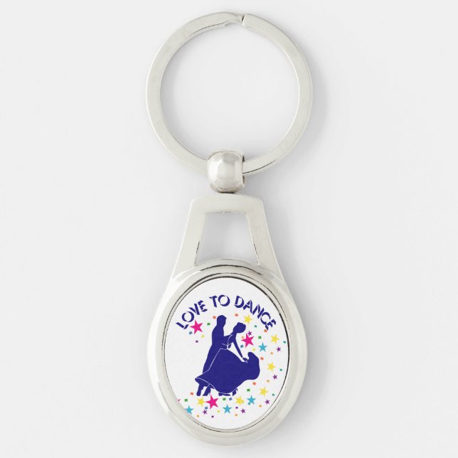 Love to dance keychain (Front)