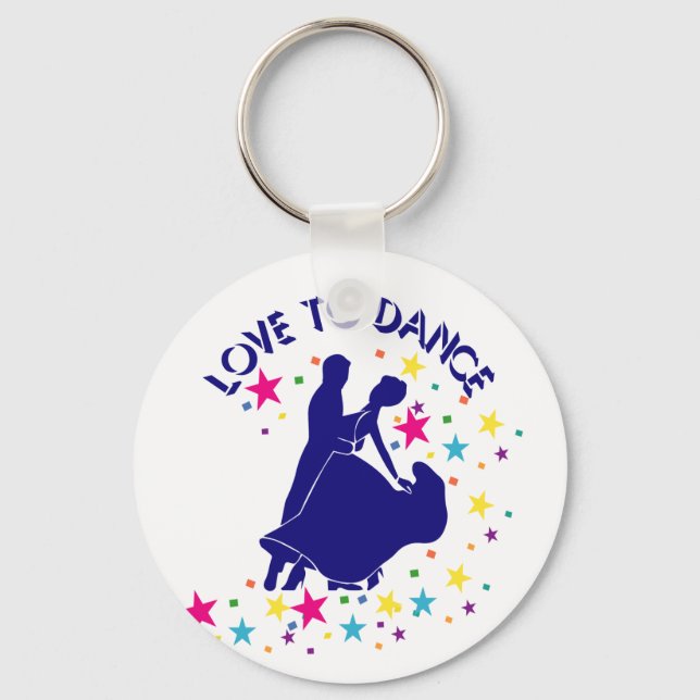 Love to dance keychain (Front)