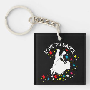 Love to dance keychain