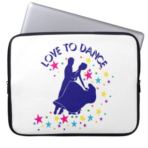 Love to dance laptop sleeve
