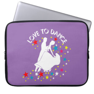 Love to dance laptop sleeve