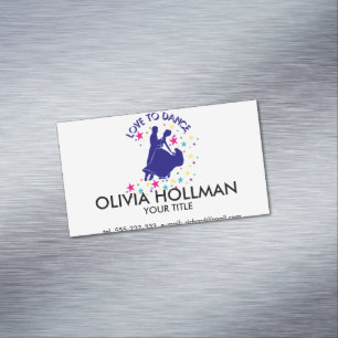 Love to dance 	Magnetic business card