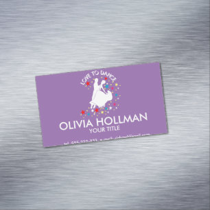 Love to dance 	Magnetic business card