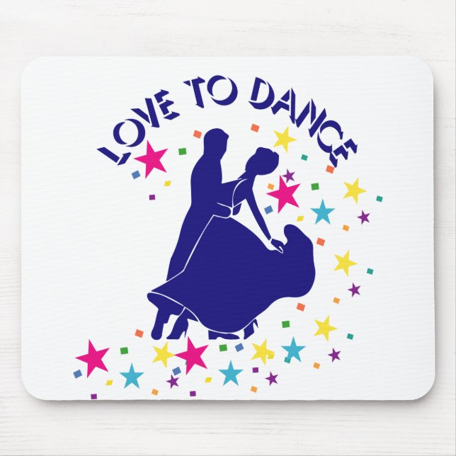 Love to dance mouse pad (Front)