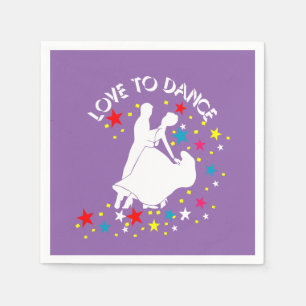 Love to dance napkin