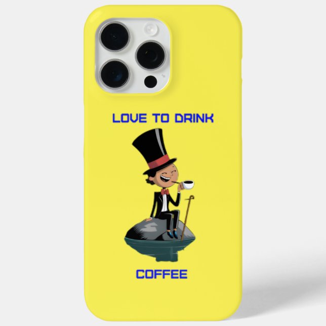 Love to Drink Coffee iPhone Case  (Back)
