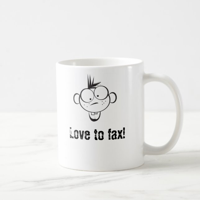 Love to fax! coffee mug (Right)