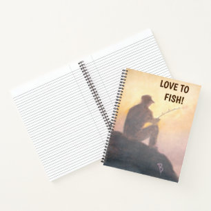 Love To Fish Spiral Notebook