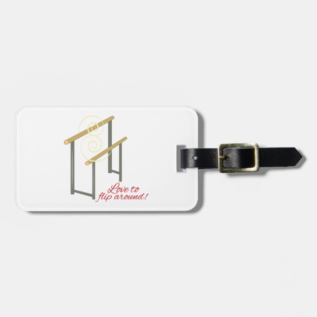 Love To Flip Luggage Tag (Front Horizontal)
