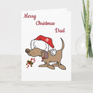 **LOVE TO MY FAVORITE DAD** AT CHRISTMAS HOLIDAY CARD