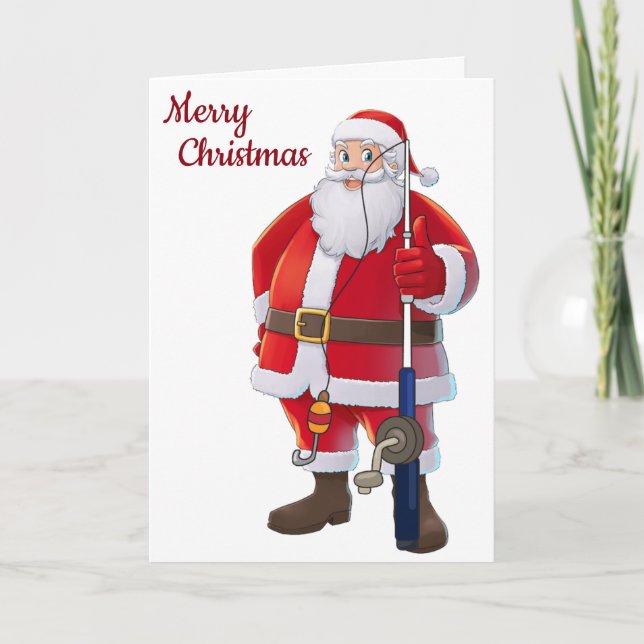**LOVE TO MY FAVORITE FISHERMAN** AT CHRISTMAS HOLIDAY CARD (Front)