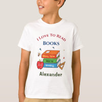 Love To Read Books Reader Reading Personalize