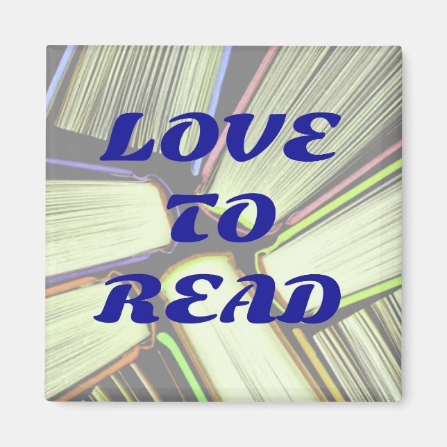 LOVE TO READ magnet (Front)