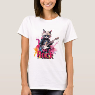 Love To Rock Kitty T-Shirt