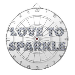 Love To Sparkle Dartboard