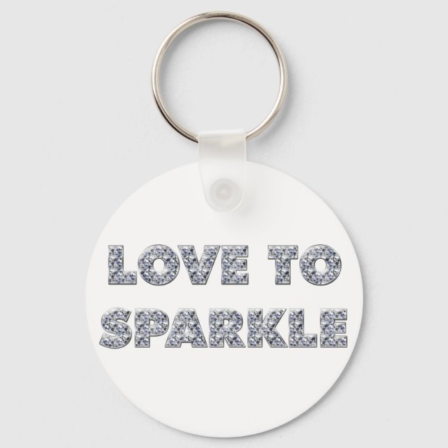 Love To Sparkle Keychain (Front)