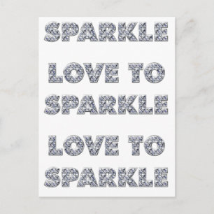 Love To Sparkle Postcard