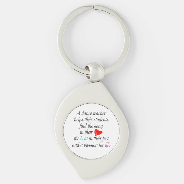 Love to Teach Dance Keychain (Front)