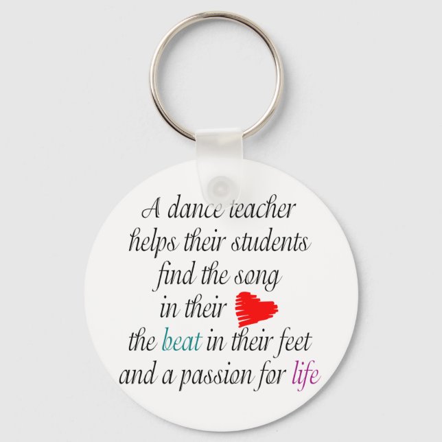 Love to Teach Dance Keychain(s) Keychain (Front)