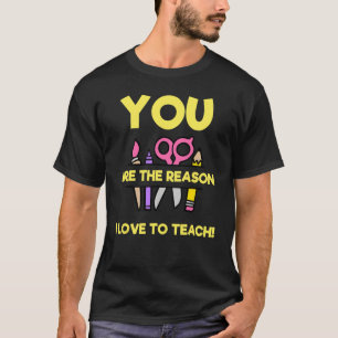 Love To Teach Positive Affirmation Kind Motivation T-Shirt
