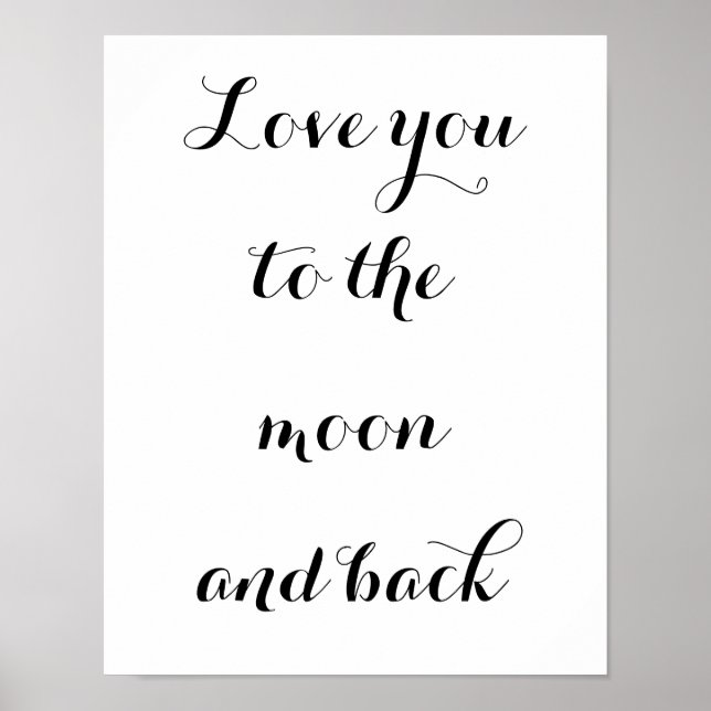 Love to the Moon and Back Poster (Front)