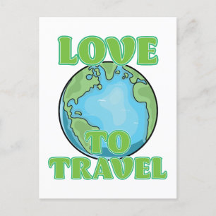 Love to Travel Holiday Postcard