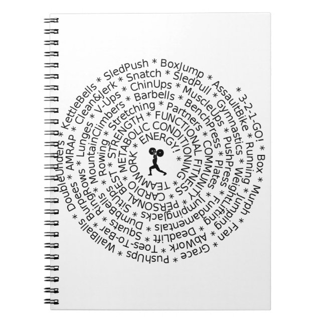 LOVE TO WORKOUT - Crossfit-Inspired Design Notebook (Front)