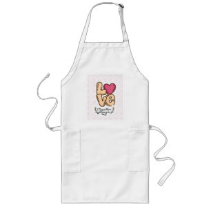 love together forever quote long apron