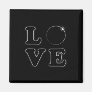 Love Total Solar Eclipse 04.08.2024 Totality Magnet