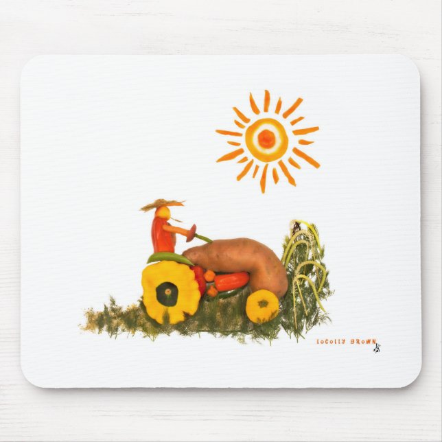 LOVE Tractor Mouse Pad (Front)