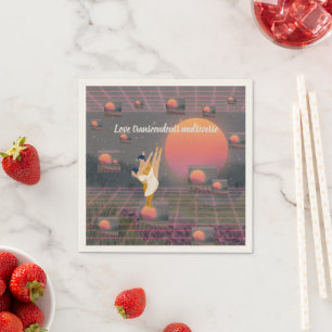 Love Transcends Multiverse Napkin