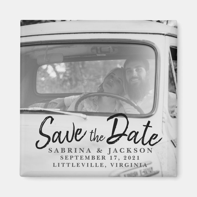 Love Travels Photo - Save The Date Magnet (Front)