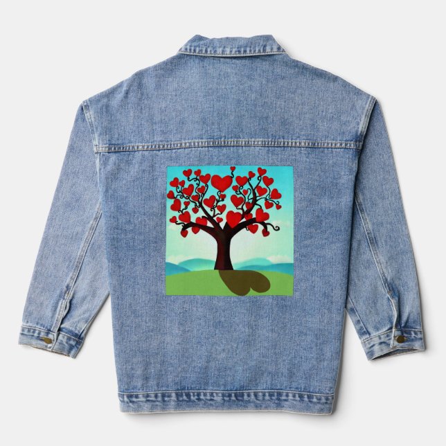 Love Tree  Denim Jacket (Back)