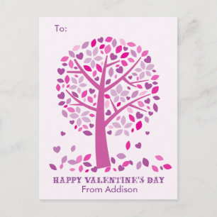 Love Tree Kids School Classroom Valentine Cards