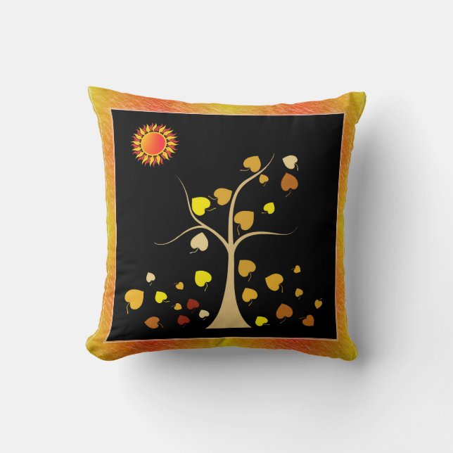 Love Tree Throw Pillow (Front)